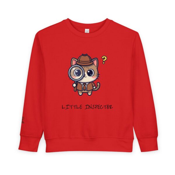 Little Inspector Cat Toddler Sweatshirt | Cute Detective Kitten - Image 21