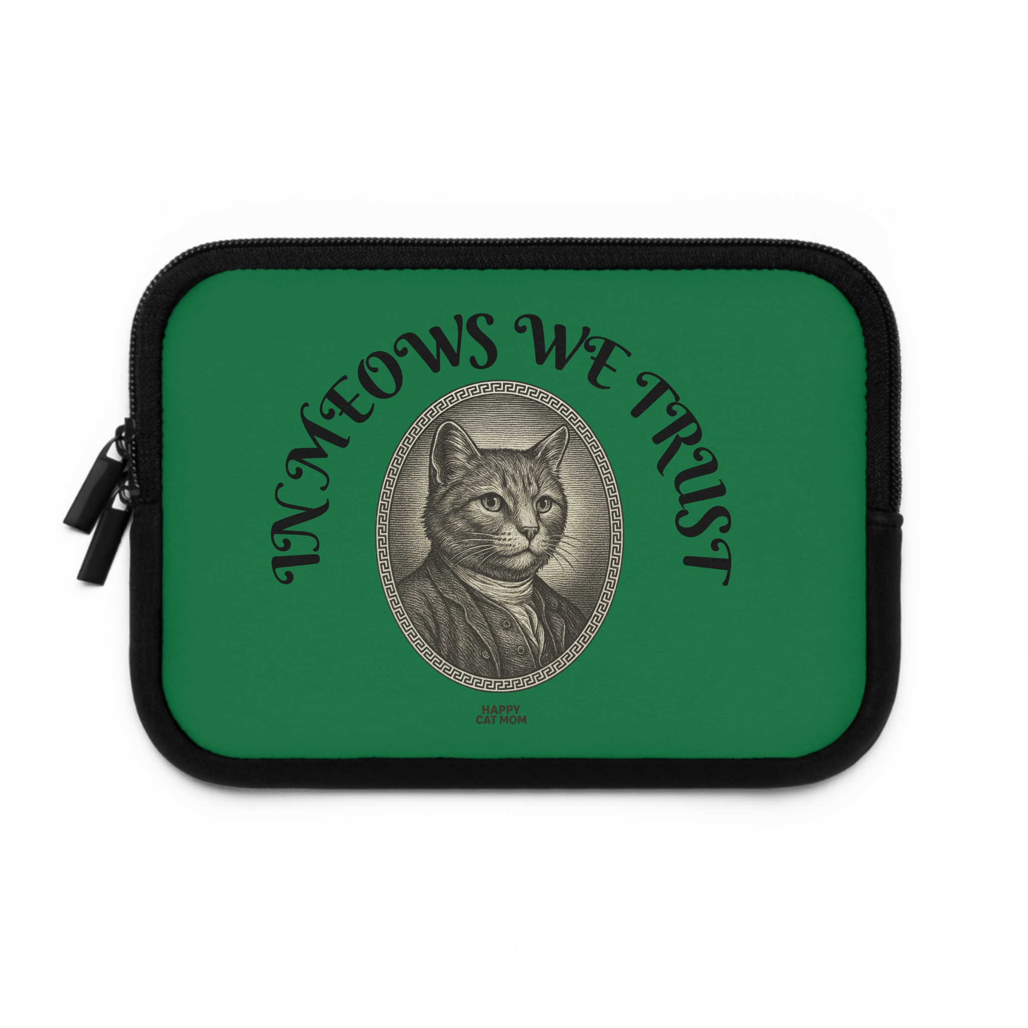 Laptop Sleeve- In Meows We Trust, Fun Tech Case, Stylish Computer Bag, Gift for Cat Lovers, Cute Accessory for Every Occasion, Laptop Protector