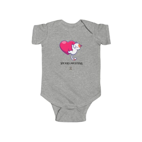 Cute Unicorn Hugging Heart Infant Bodysuit | Baby Onesie with Heart - Image 4