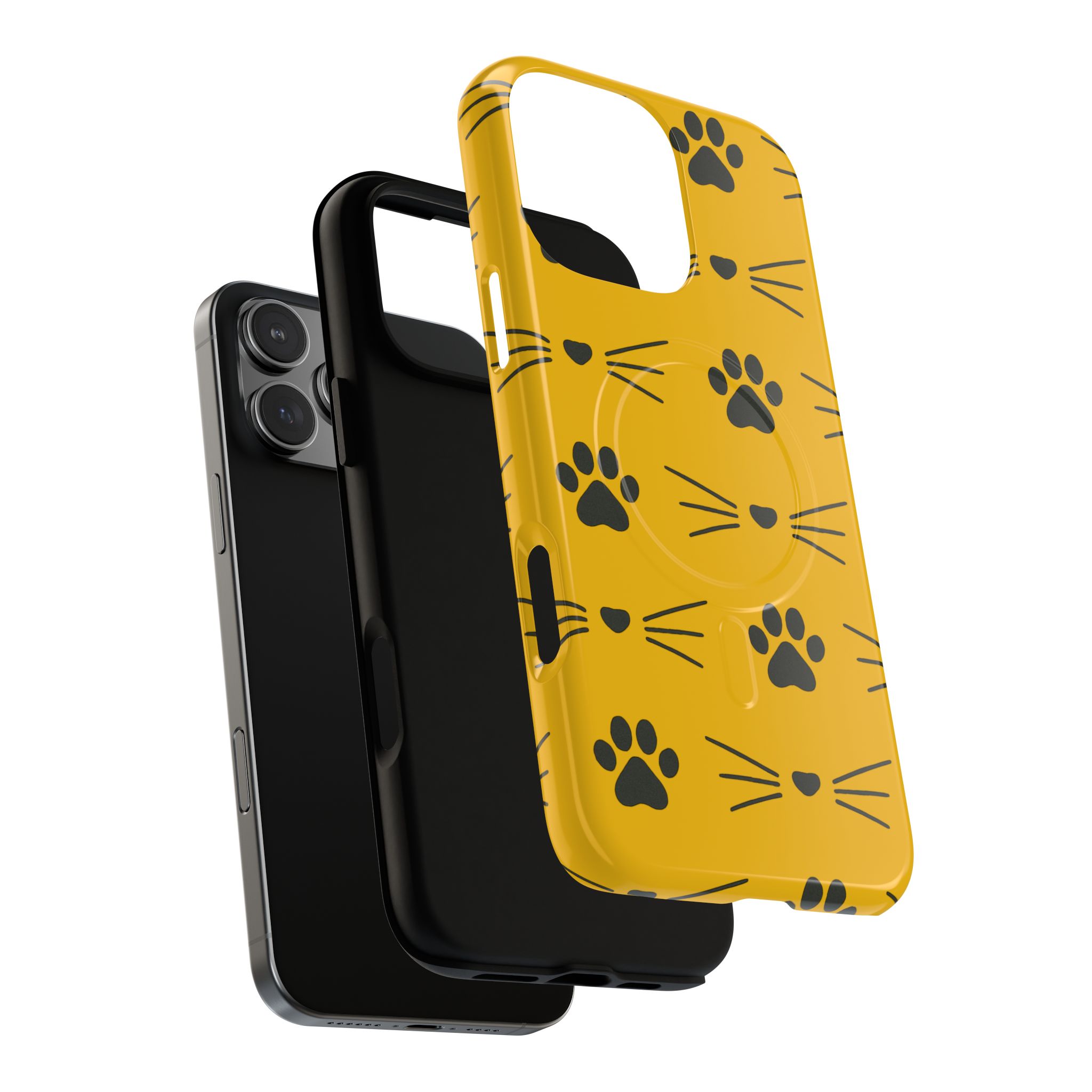 Sleek Cat Paw Magnetic Phone Case, Durable Pet Lover Accessory, Trendy Gift for Cat Owners, Protect Your Phone with Style - Image 57