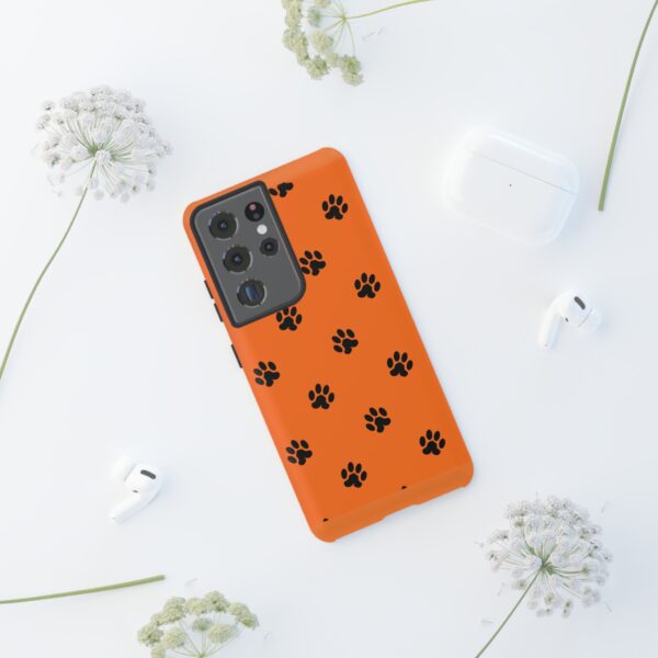 Orange Paw Print Phone Case | Tough Cases | Pet Lover Gift, Animal Print Cases, Unique Phone Cover, Fun Accessories, Birthday Gift - Image 52