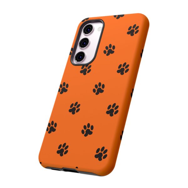 Orange Paw Print Phone Case | Tough Cases | Pet Lover Gift, Animal Print Cases, Unique Phone Cover, Fun Accessories, Birthday Gift - Image 118