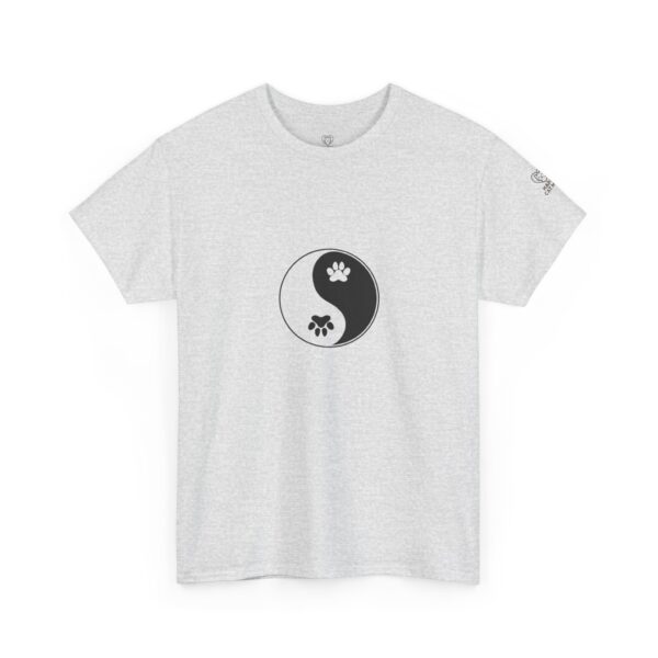 Yin Yang Unisex Heavy Cotton Tee, Pet Lovers Shirt, Spiritual Cotton Tee, Philosophy Gift, Everyday Casual Wear - Image 7