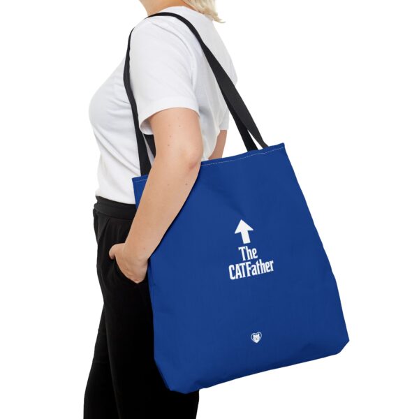 The CATFather Tote Bag | Funny Cat Lover Gift, Reusable Shopping Bag, Eco-Friendly Tote, Cat Dad Accessory, Purr-fect Pet Owner Present - Image 12