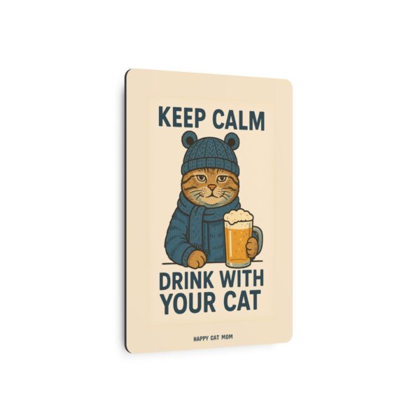 Charming Cat Metal Art Sign, Cat Lovers Decor, Funny Wall Art, Pet Themed Gift, Home Bar Sign, Cat Owners Wall Decoration - Image 3