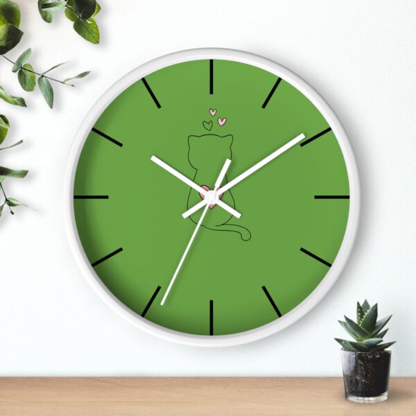 Funny Cat Wall Clock - Cute Çat , Cat Decor, Unique Gift for Cat Lovers, Home Office Wall Art, Quirky Kitty Clock - Image 12