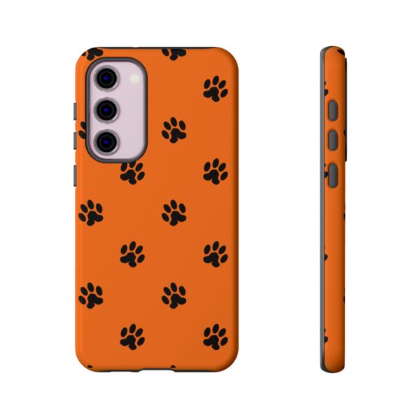 Orange Paw Print Phone Case | Tough Cases | Pet Lover Gift, Animal Print Cases, Unique Phone Cover, Fun Accessories, Birthday Gift - Image 113