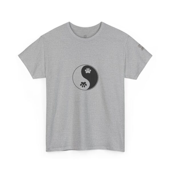 Yin Yang Unisex Heavy Cotton Tee, Pet Lovers Shirt, Spiritual Cotton Tee, Philosophy Gift, Everyday Casual Wear - Image 15