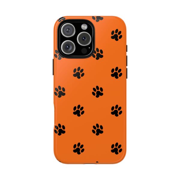 Orange Paw Print Phone Case | Tough Cases | Pet Lover Gift, Animal Print Cases, Unique Phone Cover, Fun Accessories, Birthday Gift - Image 201
