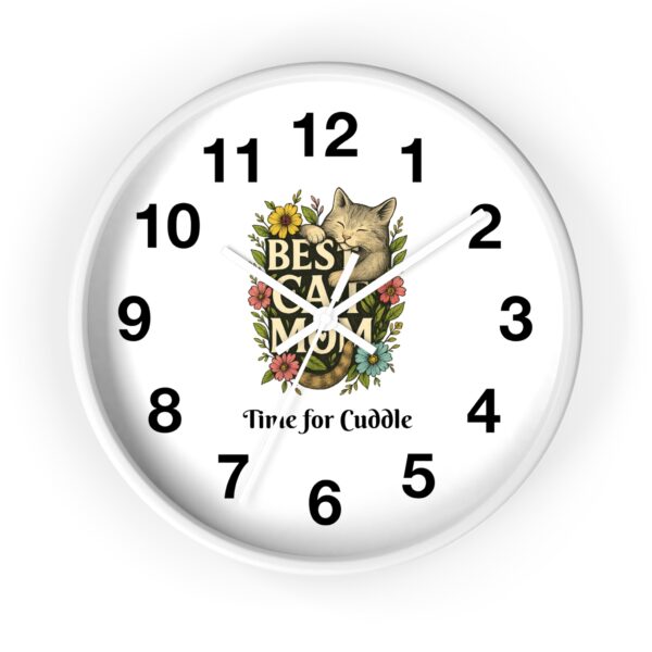 Funny Cat Wall Clock - Time is Running, Cat Decor, Unique Gift for Cat Lovers, Home Office Wall Art, Quirky Kitty Clock - Image 10