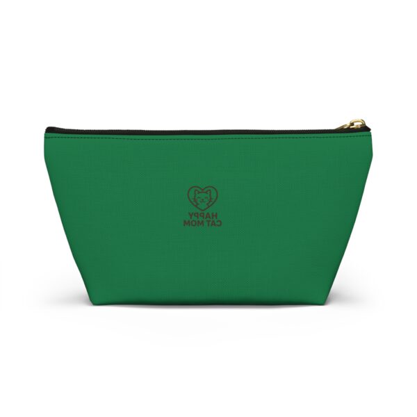 Cat Paw Hearts Accessory Pouch | Green T-Bottom Makeup Bag - Image 6