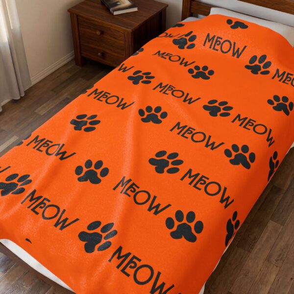 Cozy Cat-Themed Velveteen Plush Blanket | Perfect for Pet Lovers & Cozy Nights, Gifts for Cat Owners, Home Decor, Halloween - Image 11