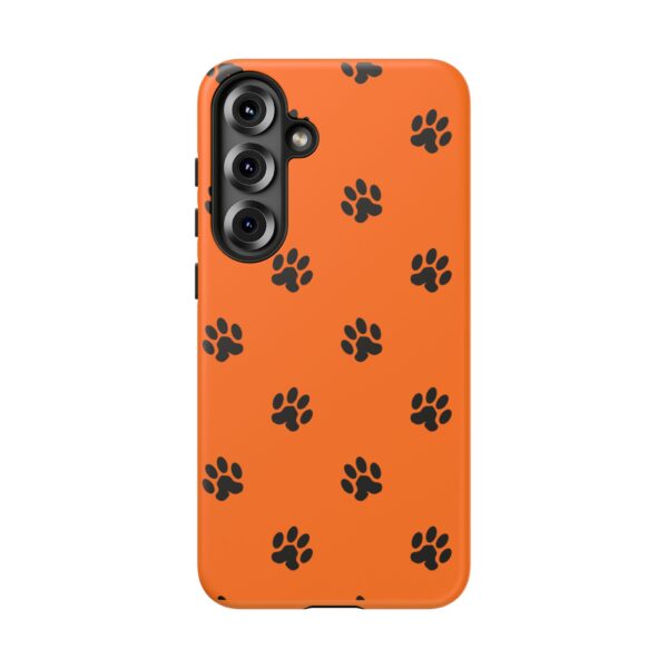 Orange Paw Print Phone Case | Tough Cases | Pet Lover Gift, Animal Print Cases, Unique Phone Cover, Fun Accessories, Birthday Gift - Image 221
