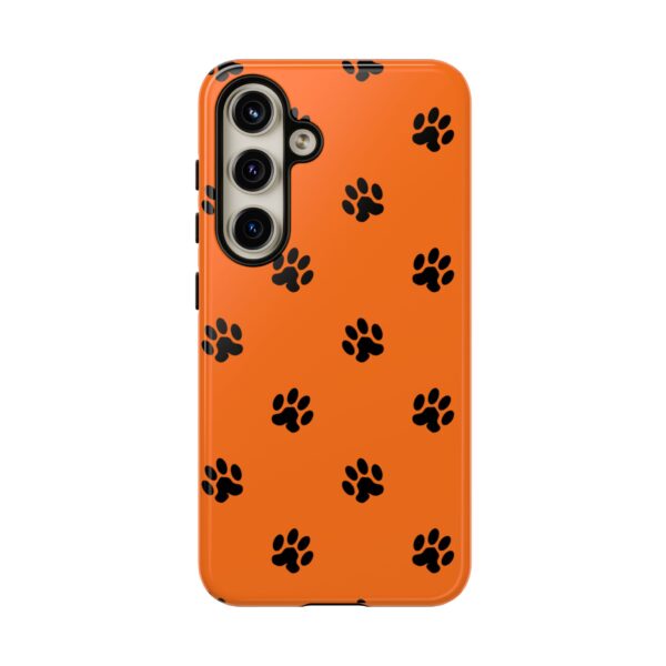 Orange Paw Print Phone Case | Tough Cases | Pet Lover Gift, Animal Print Cases, Unique Phone Cover, Fun Accessories, Birthday Gift - Image 153