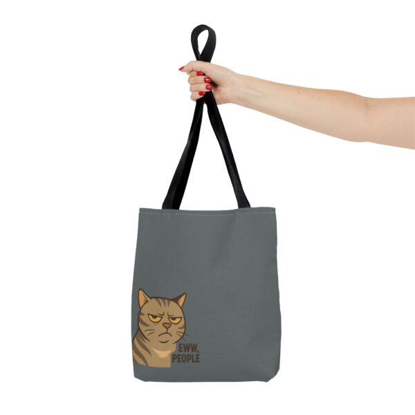 Grumpy Cat Tote Bag: Perfect for Cat Lovers, Everyday Use, Gift for Mom, Shopping, Travel, AOP Design - Image 4