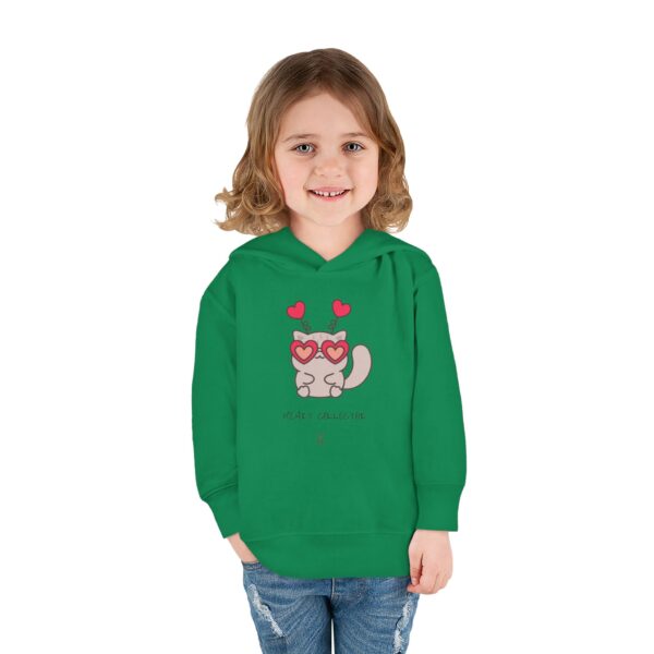 Heart Eyes Cat Toddler Hoodie | Cute Kitty Valentine Pullover - Image 16