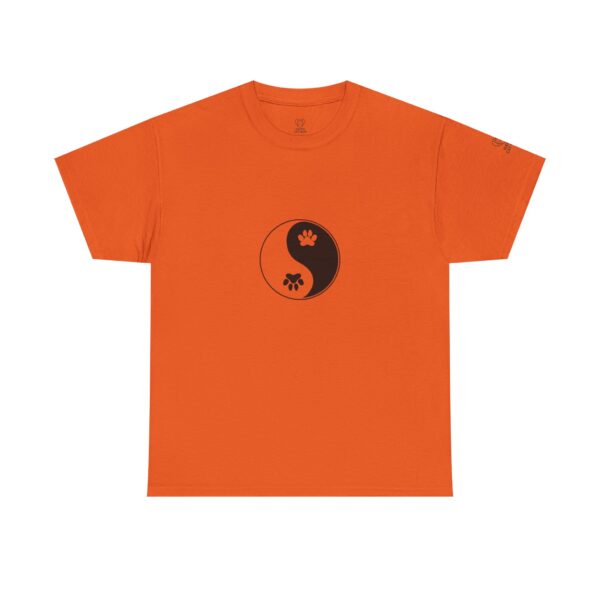 Yin Yang Unisex Heavy Cotton Tee, Pet Lovers Shirt, Spiritual Cotton Tee, Philosophy Gift, Everyday Casual Wear - Image 21