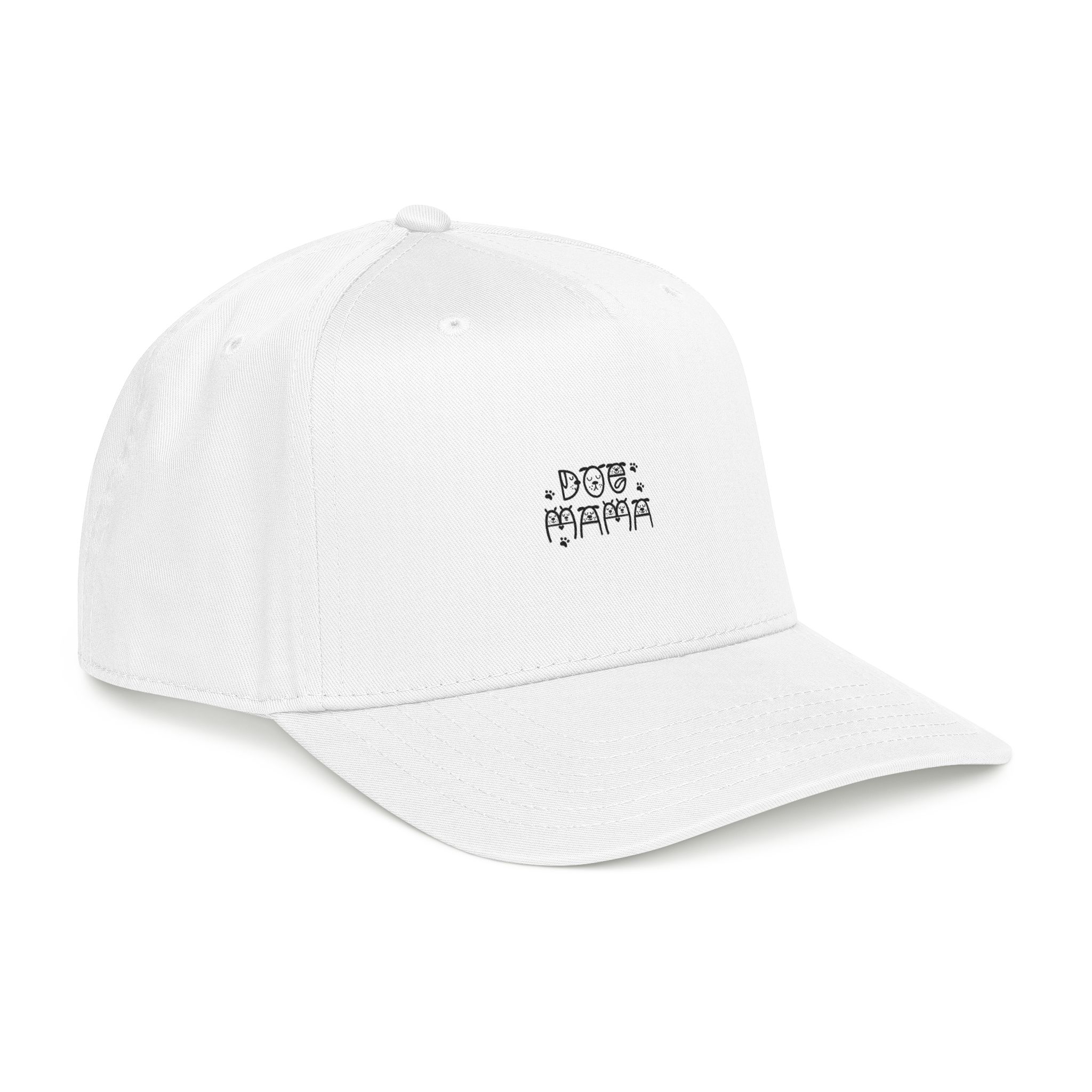 Distressed Retro Logo Cap Mid Profile Baseball Cap | Vintage Text Embroidery - Image 6