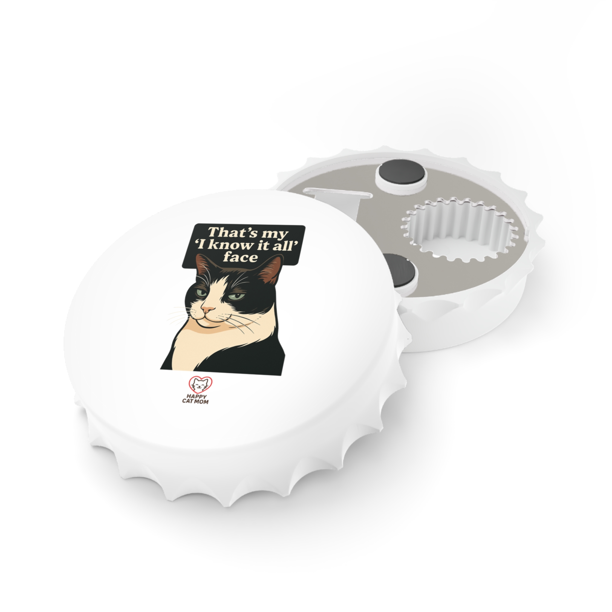 Cat-Themed Bottle Opener, Fun Kitchen Gadget, Pet Lover Gift, Unique Barware for Parties, Funny Cat Decor, My Cat's Cooler Than Your Ex - Image 3
