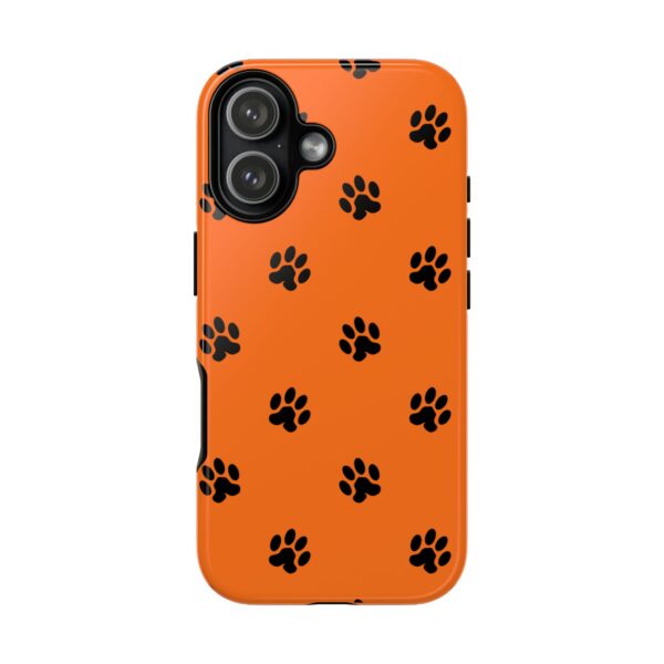 Orange Paw Print Phone Case | Tough Cases | Pet Lover Gift, Animal Print Cases, Unique Phone Cover, Fun Accessories, Birthday Gift - Image 233