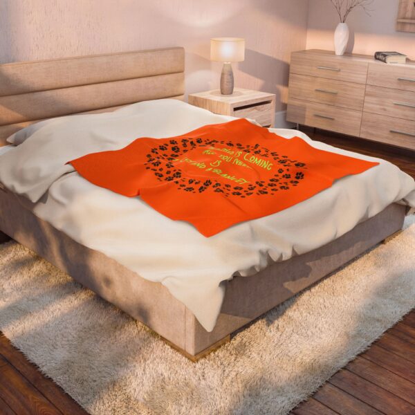 Cosy Cat-Themed Velveteen Plush Blanket, Winter Comfort, Pet Lovers Gift, Home Decor, Cat Lovers Blanket - Image 4