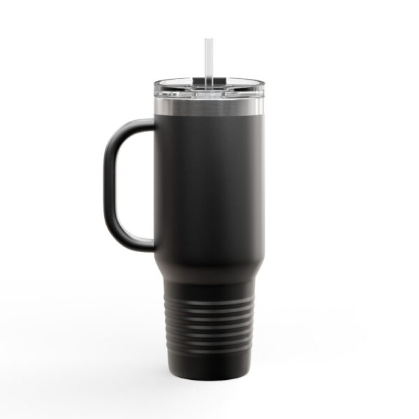 Grumpy Cat Illustration Insulated Travel Mug 40oz | Me Before Coffee - Image 4