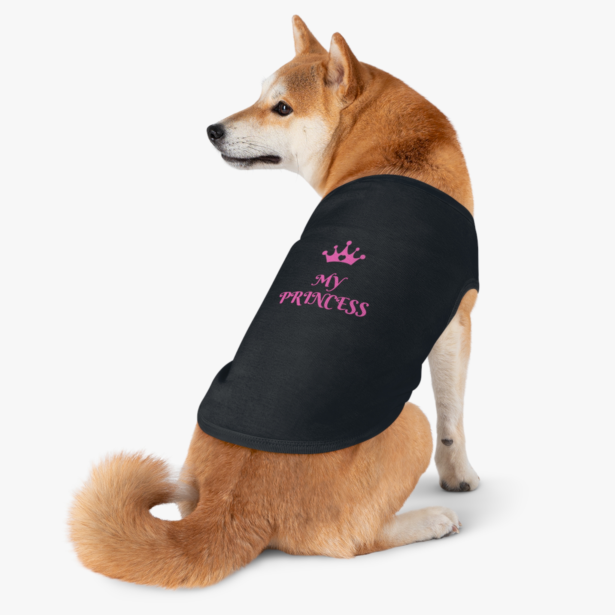 My Princess Pet Tank Top | Pink Crown Dog Shirt - Image 12
