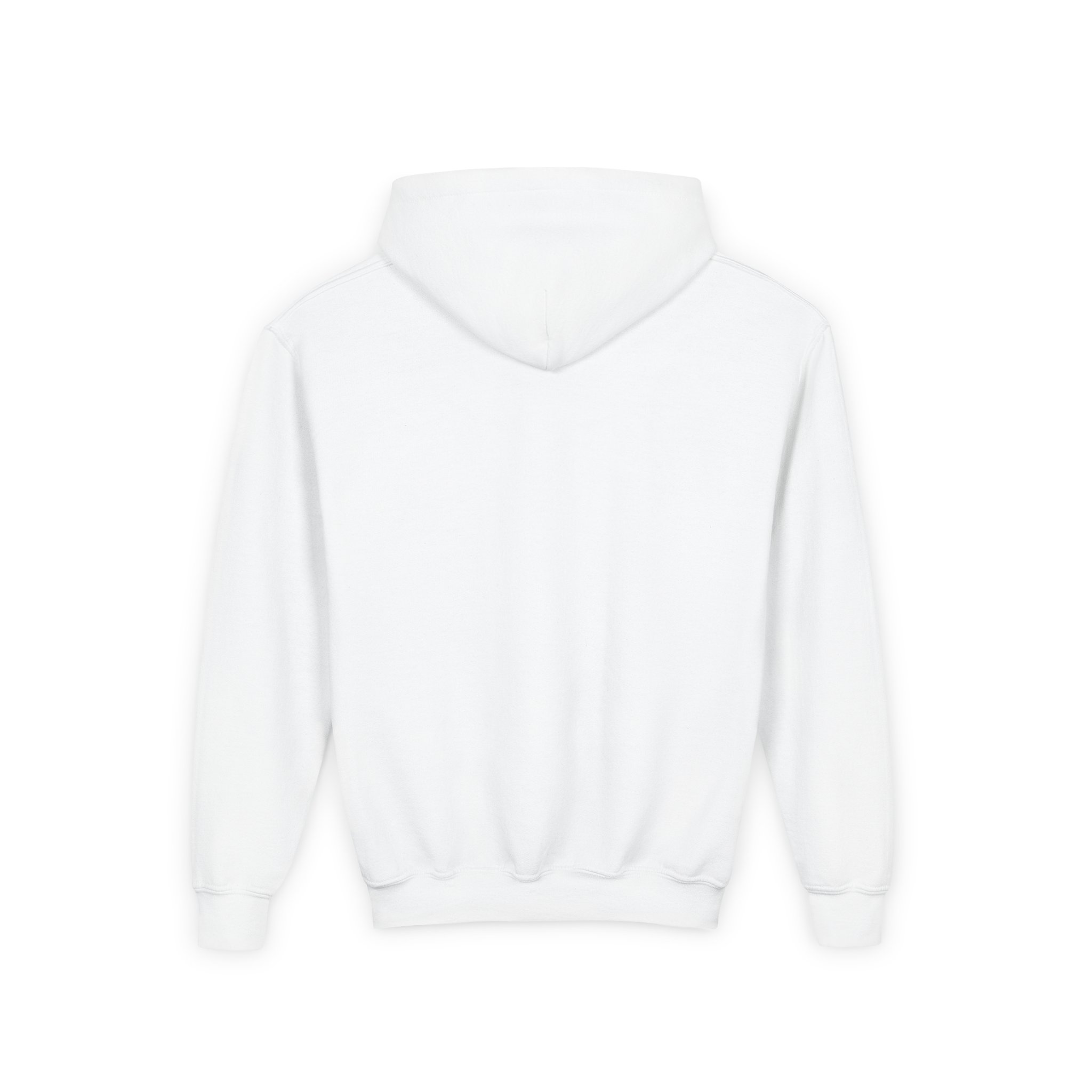 Cute Sitting Cat with Heart Youth Hoodie | Kids Pullover - Image 2