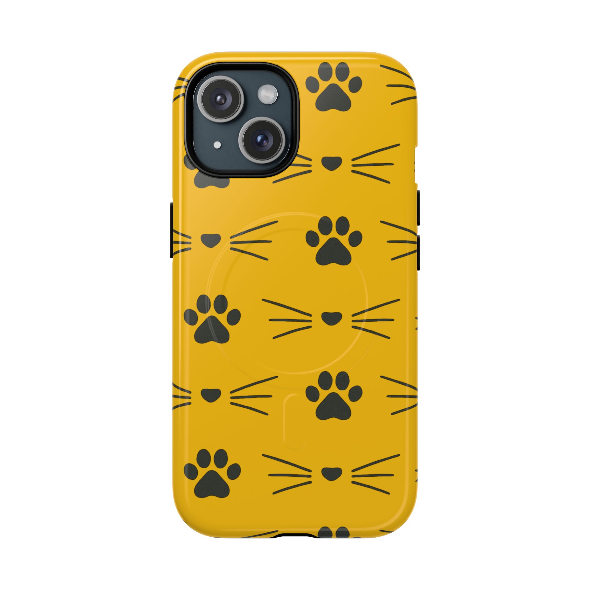 Sleek Cat Paw Magnetic Phone Case, Durable Pet Lover Accessory, Trendy Gift for Cat Owners, Protect Your Phone with Style