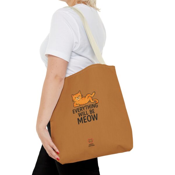 Cute Cat Tote Bag | Everything Will Be Meow | Perfect Gift for Cat Lovers, Everyday Use, Shopping, Beach Bag, Eco-Friendly - Image 20