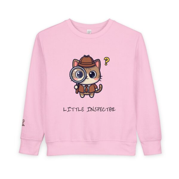 Little Inspector Cat Toddler Sweatshirt | Cute Detective Kitten - Image 17