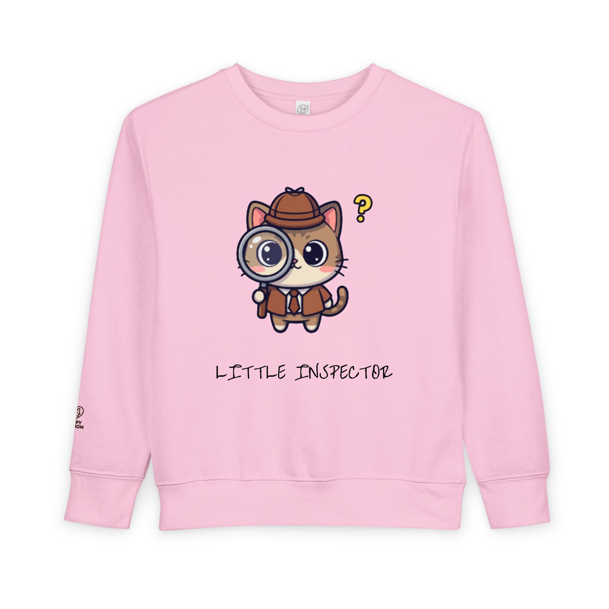 Little Inspector Cat Toddler Sweatshirt | Cute Detective Kitten - Image 17