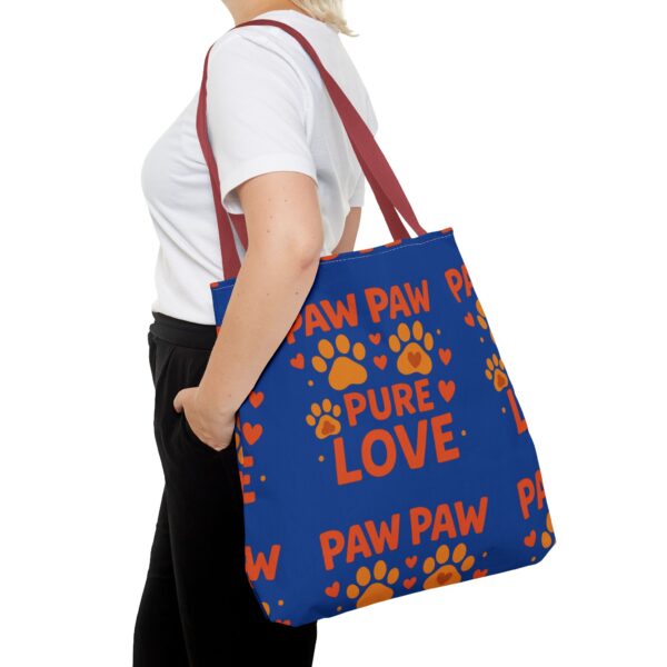 Paw Print Tote Bag - Pure Love Design, Dog Lover Gift, Animal Care Tote, Pet Accessory, Everyday Use Bag - Image 24