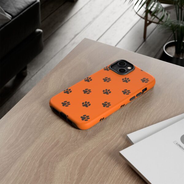 Orange Paw Print Phone Case | Tough Cases | Pet Lover Gift, Animal Print Cases, Unique Phone Cover, Fun Accessories, Birthday Gift - Image 96
