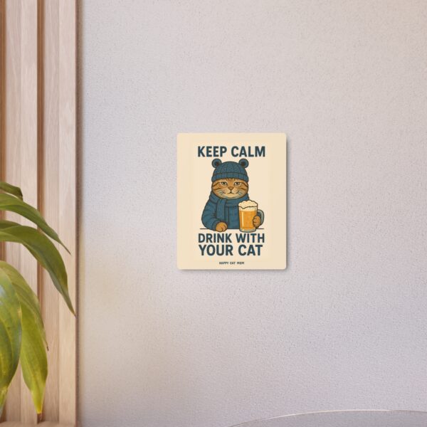 Charming Cat Metal Art Sign, Cat Lovers Decor, Funny Wall Art, Pet Themed Gift, Home Bar Sign, Cat Owners Wall Decoration - Image 8