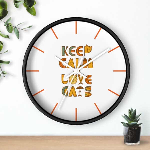 Copy of Funny Cat Wall Clock - Time is Running, Cat Decor, Unique Gift for Cat Lovers, Home Office Wall Art, Quirky Kitty Clock - Image 6