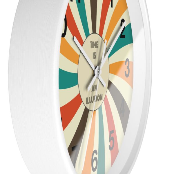 Funny Cat Wall Clock - Time is an Illusion, Cat Decor, Unique Gift for Cat Lovers, Home Office Wall Art, Quirky Kitty Clock - Image 11