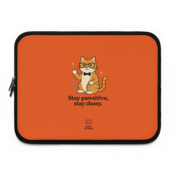 Cute Cat Laptop Sleeve - Stay Pawsitive, Funny Gift for Cat Lovers, Back to School, Everyday Use, Work, Holidays - Image 5