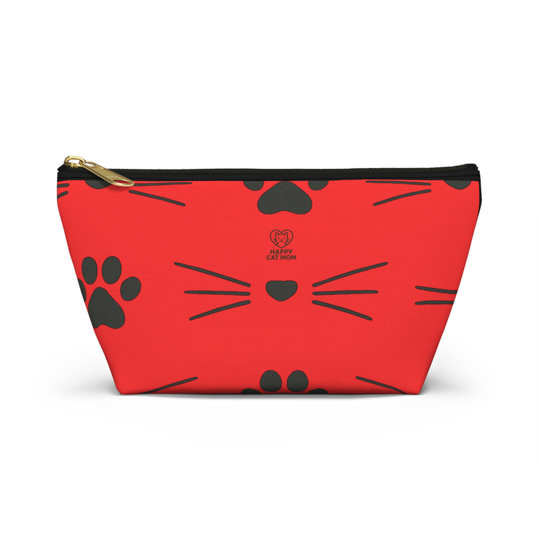 Cat Whiskers and Paw Print Accessory Pouch - Image 5