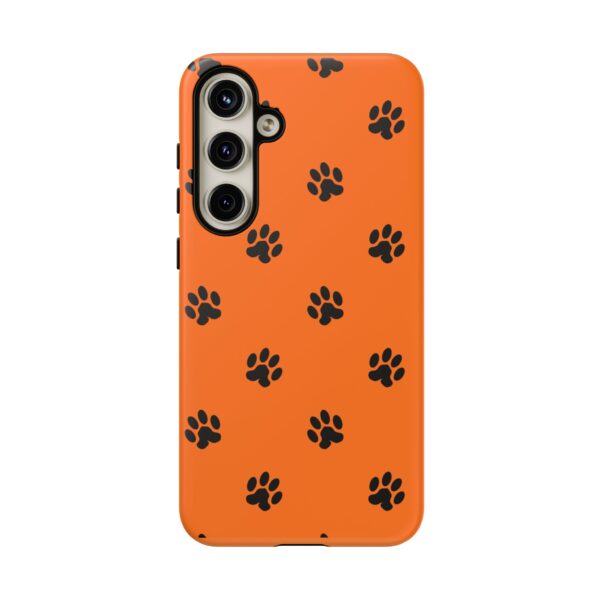 Orange Paw Print Phone Case | Tough Cases | Pet Lover Gift, Animal Print Cases, Unique Phone Cover, Fun Accessories, Birthday Gift - Image 165