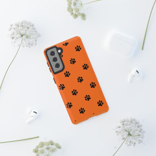 Orange Paw Print Phone Case | Tough Cases | Pet Lover Gift, Animal Print Cases, Unique Phone Cover, Fun Accessories, Birthday Gift - Image 44