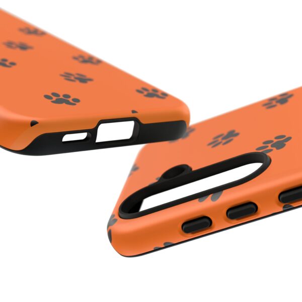 Orange Paw Print Phone Case | Tough Cases | Pet Lover Gift, Animal Print Cases, Unique Phone Cover, Fun Accessories, Birthday Gift - Image 159