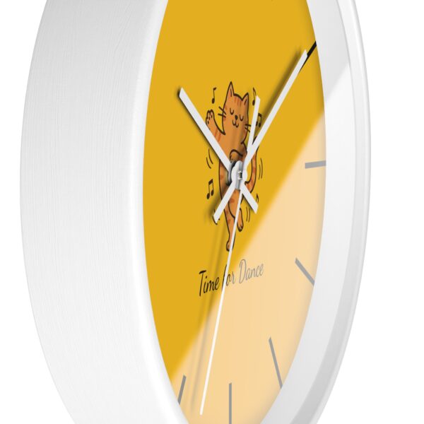 Funny Cat Wall Clock - Time for Dance, Cat Decor, Unique Gift for Cat Lovers, Home Office Wall Art, Quirky Kitty Clock - Image 11