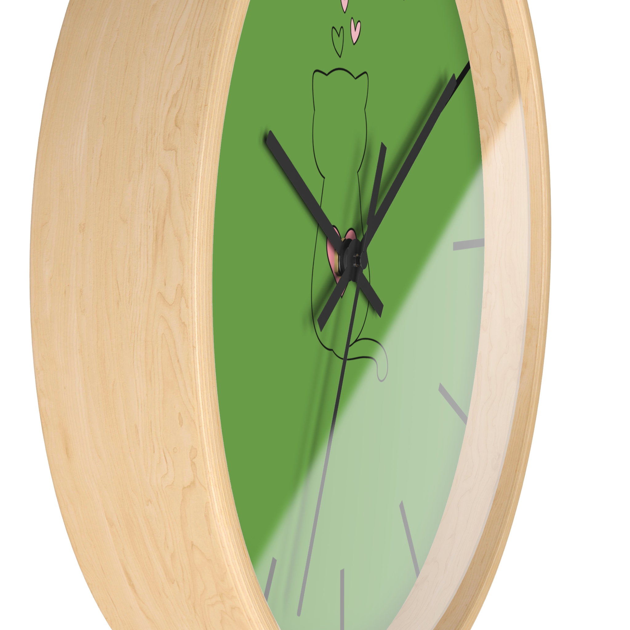 Funny Cat Wall Clock - Cute Çat , Cat Decor, Unique Gift for Cat Lovers, Home Office Wall Art, Quirky Kitty Clock - Image 14