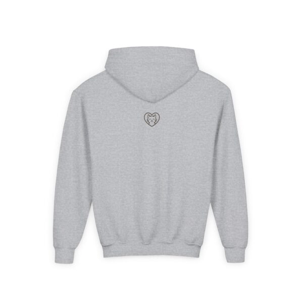 Unstoppable Cat Hoodie | Geometric Retro Collage Youth Sweatshirt - Image 6