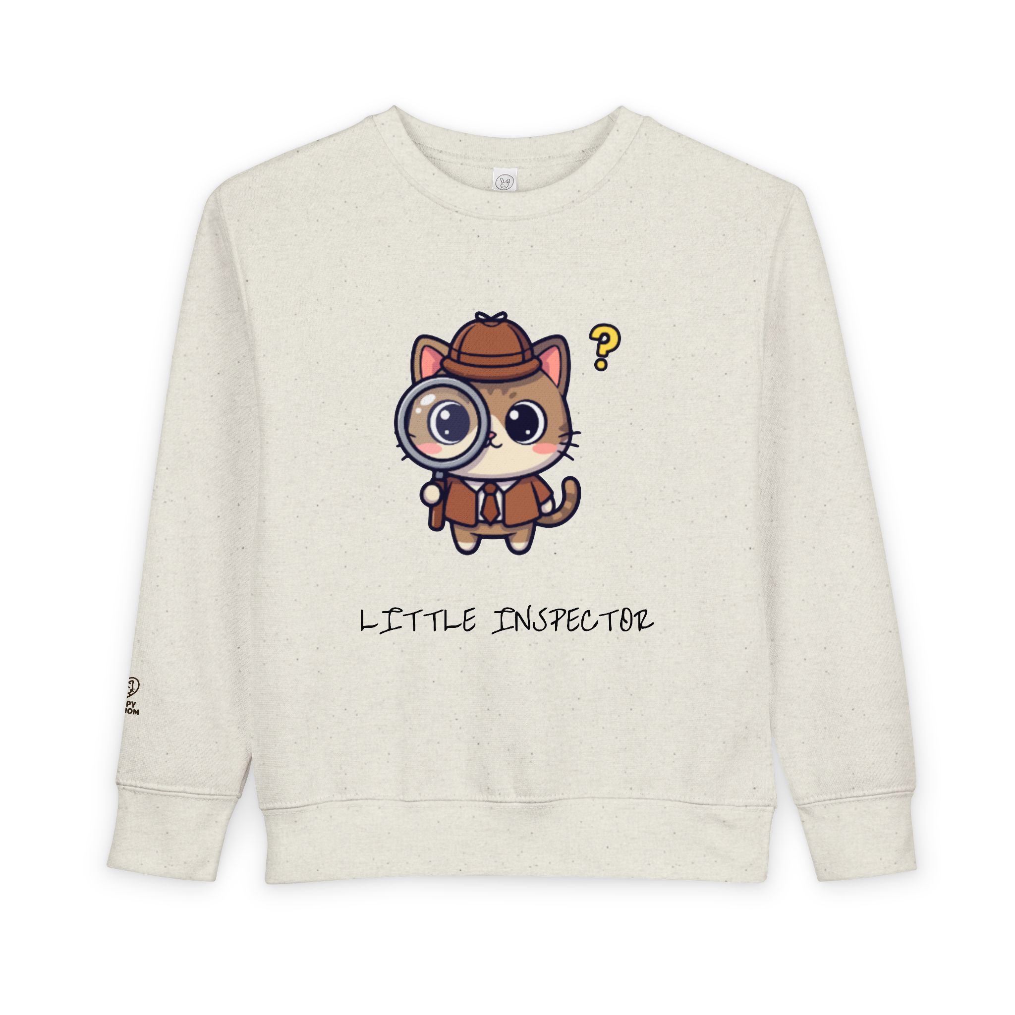 Little Inspector Cat Toddler Sweatshirt | Cute Detective Kitten
