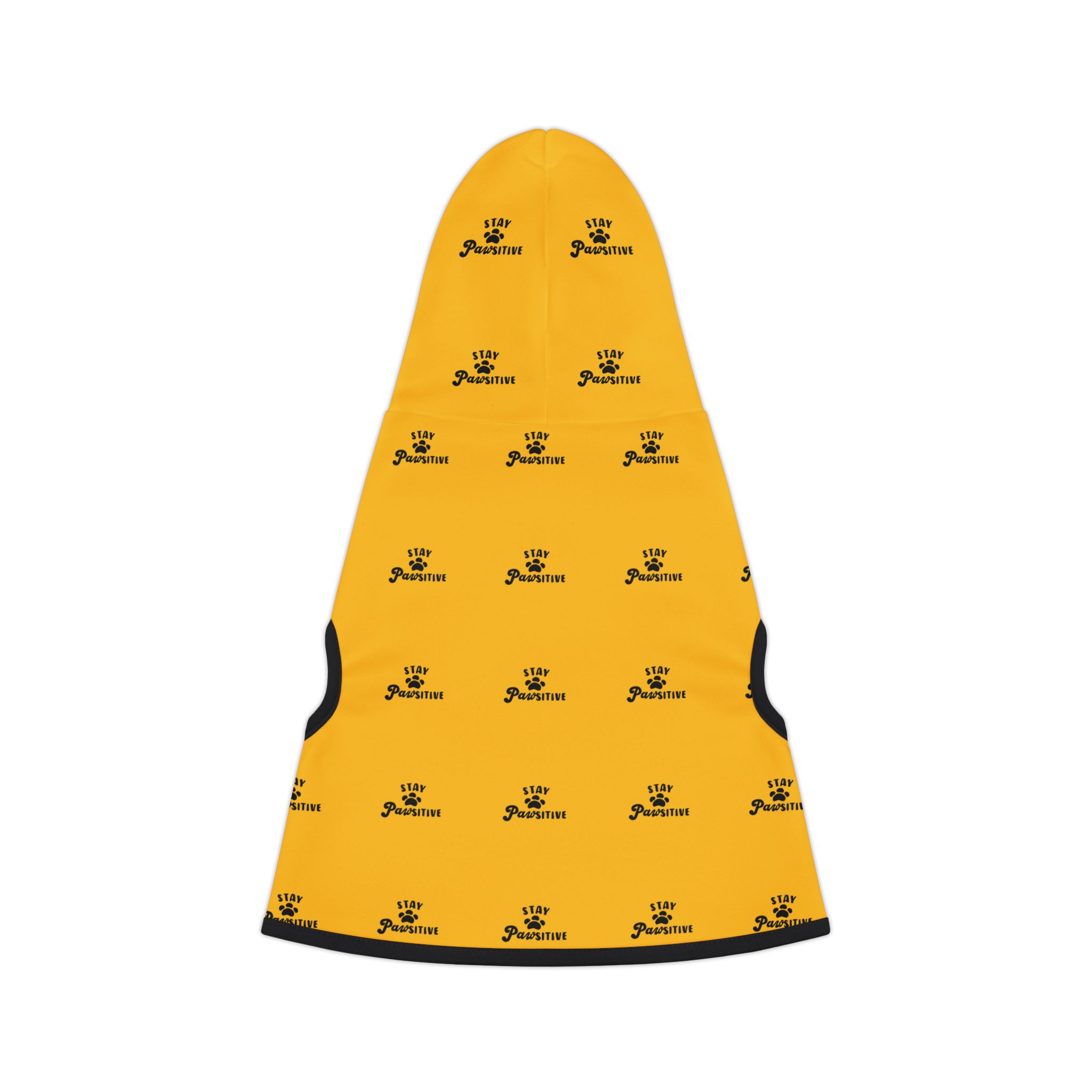 Paw Pattern Pet Hoodie | Yellow Paw Print Dog Hoodie - Image 6
