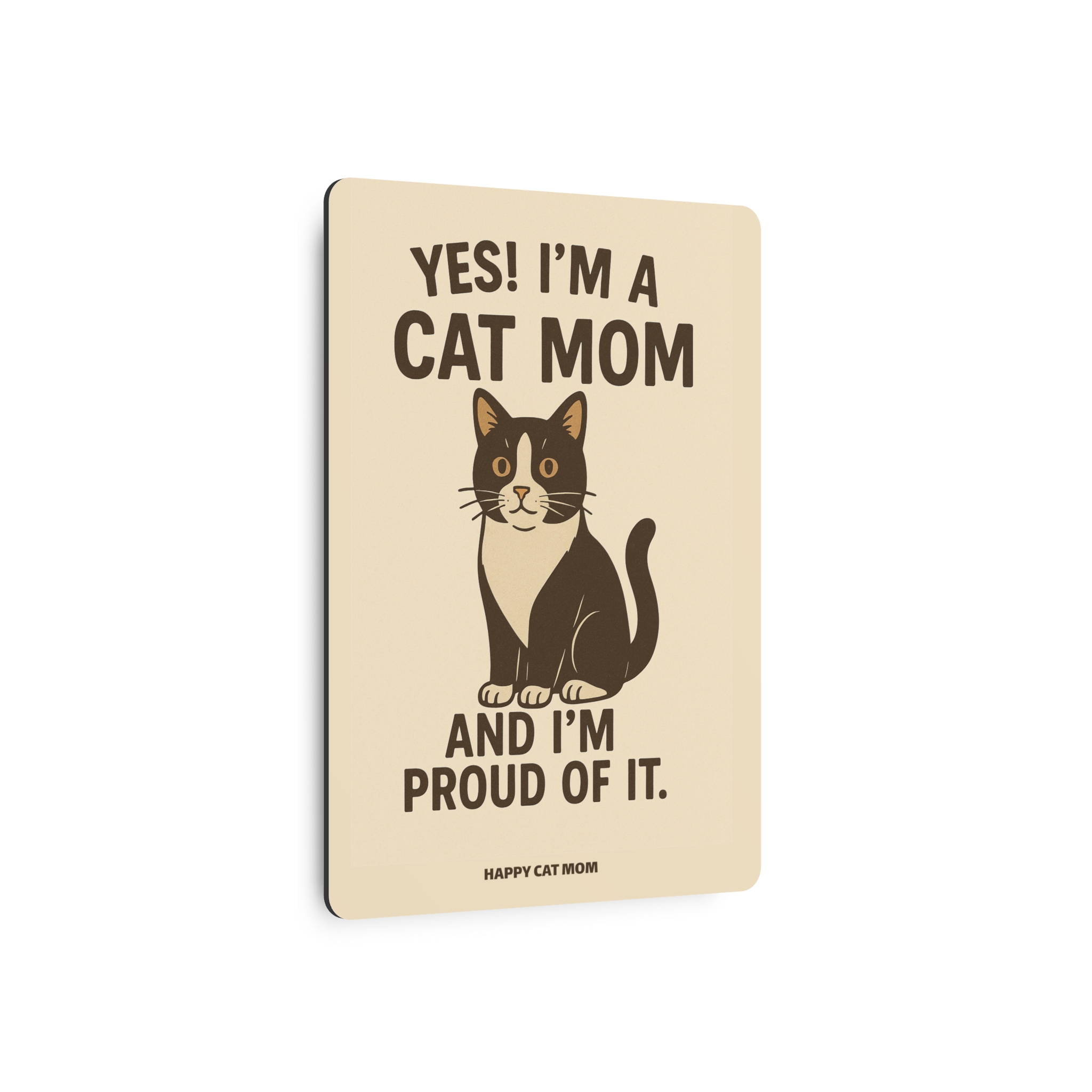 Cat Mom Metal Art Sign, Cat Lover Wall Decor, Gift for Cat Owners, Unique Home Decor, Cat Themed Housewarming Gift - Image 3