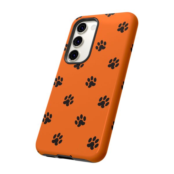 Orange Paw Print Phone Case | Tough Cases | Pet Lover Gift, Animal Print Cases, Unique Phone Cover, Fun Accessories, Birthday Gift - Image 106