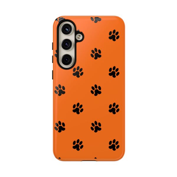 Orange Paw Print Phone Case | Tough Cases | Pet Lover Gift, Animal Print Cases, Unique Phone Cover, Fun Accessories, Birthday Gift - Image 161